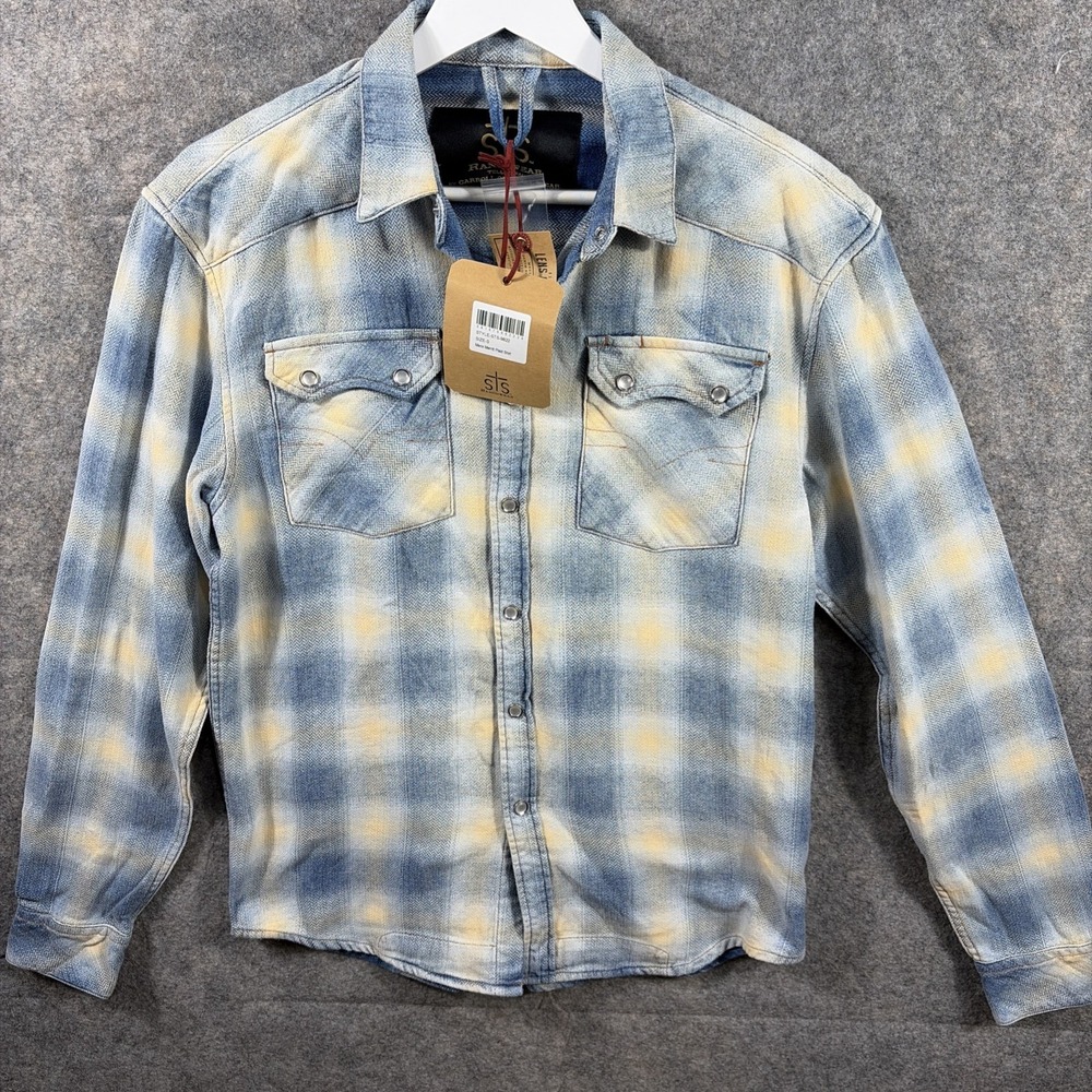 NWT STS Ranchwear Men's‎ Merritt Plaid Shirt Size Small